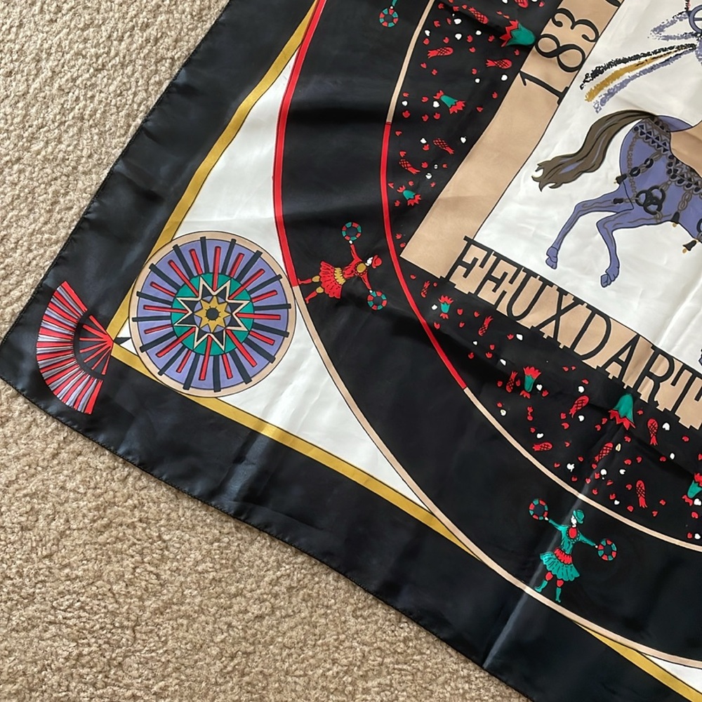 Vintage Hermés Paris 1994 Feux d'Artifice Silk Scarf 90cm - Picture 5 of 9
